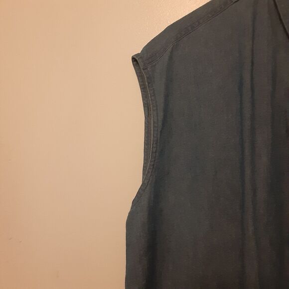 Florida Gators Adult Mens XL Blue Denim Sleevless Button Up Shirt NCAA - Picture 5 of 8